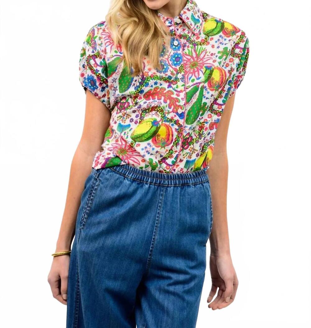 NEW IVY JANE veggie top in white